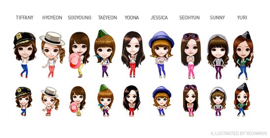 少女时代卡通形象– YYcaF官网