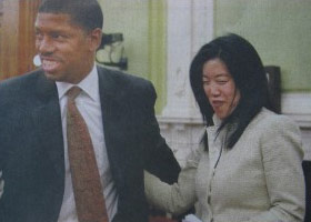 미셸 리 교육감, NBA스타 출신 시장과 열애중