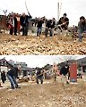[포토] "외국인 전통방식 수확 체험"