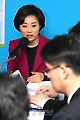 4대강 사업 필요성 설명하는 조윤선 대변인