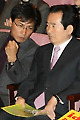 대화 나누는 정세균-안희정