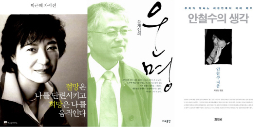 서점가 대통령 후보 3파전, 승자의 이름은?